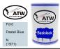 Preview: Ford, Pastel Blue, N (1971): 500ml Lackdose, von ATW Autoteile West.